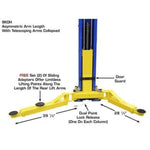 Atlas 9KOHX 9000 lb Overhead 2 Post Lift
