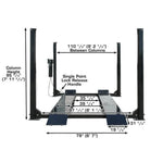Atlas Garage Extra Tall/Extra Wide Portable Lift | Heavy Duty 4-Post Lift