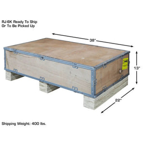 Atlas 414 14,000 lb Commercial 4-Post Lift + RJ8 Rolling Bridge Jacks Combo
