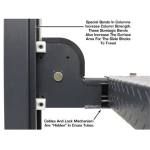 Atlas PREMIUM 408SL 4 Post Lift + RJ35 Sliding Jacks Combo