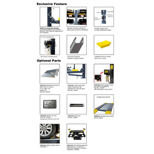 Amgo 408-P 8,000 lb 4 Post Parking Lift