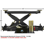 Atlas 414 14,000 lb Commercial 4-Post Lift + RJ8 Rolling Bridge Jacks Combo