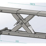 Katool KT-RJ50 Rolling Jack 5000 lbs Lifting Capacity - Fits KT-4H110 lift and the KT-4H850