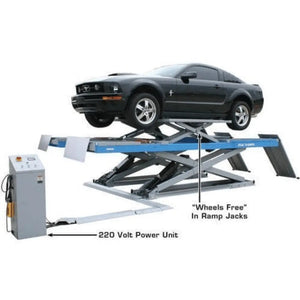 Atlas 12AWFSL 12,000 lb Capacity Alignment Scissor Lift with Wheels Free Lifts