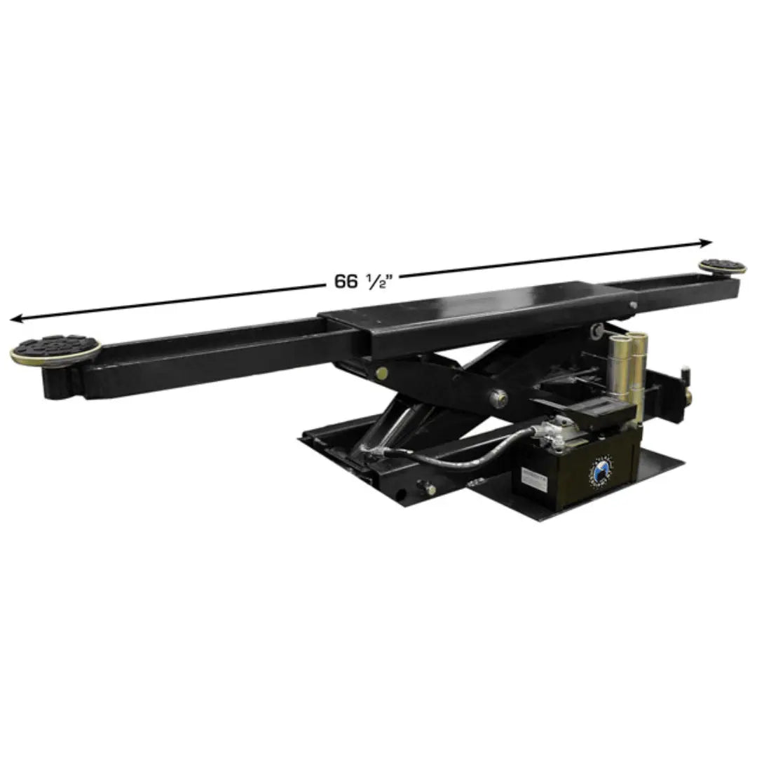 Atlas 414 14,000 lb Commercial 4-Post Lift + RJ8 Rolling Bridge Jacks Combo