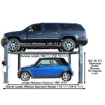 Atlas 408SL Super Deluxe Portable Hobbyist 8,000 lb. Capacity 4-Post Lift