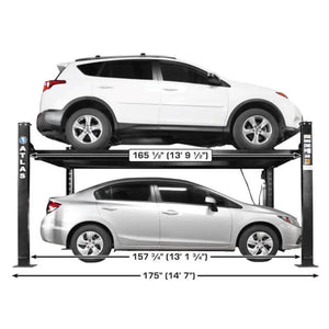 Atlas ALI Certified APEX 8 4-Post Lift + RJ35 Sliding Jacks Combo