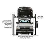 Atlas Garage PRO8000EXT-L 4 Post Lift + RJ35 Sliding Jack Combo