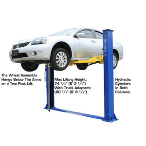 Atlas 9KBPX 9,000 lb Baseplate 2 Post Vehicle Lift