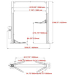 Katool KT-M120 12,000 lbs lift | 2 Post Clear-floor Vehicle Lift
