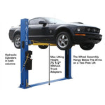 Atlas BP8000 2 Post Car Lift + Lawn Mower Adapter Combo
