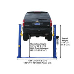 Atlas 9KBPX 9,000 lb Baseplate 2 Post Vehicle Lift