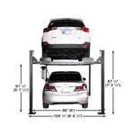 Atlas ALI Certified APEX 8 4-Post Lift + RJ35 Sliding Jacks Combo