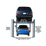 Atlas 408SL Super Deluxe Portable Hobbyist 8,000 lb. Capacity 4-Post Lift