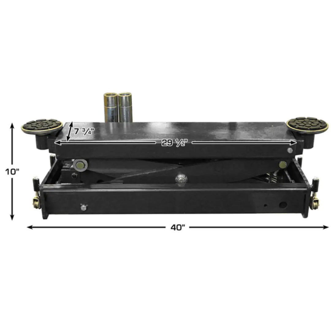 Atlas 414 14,000 lb Commercial 4-Post Lift + RJ8 Rolling Bridge Jacks Combo