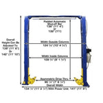 Atlas 9KOHX 9000 lb Overhead 2 Post Lift
