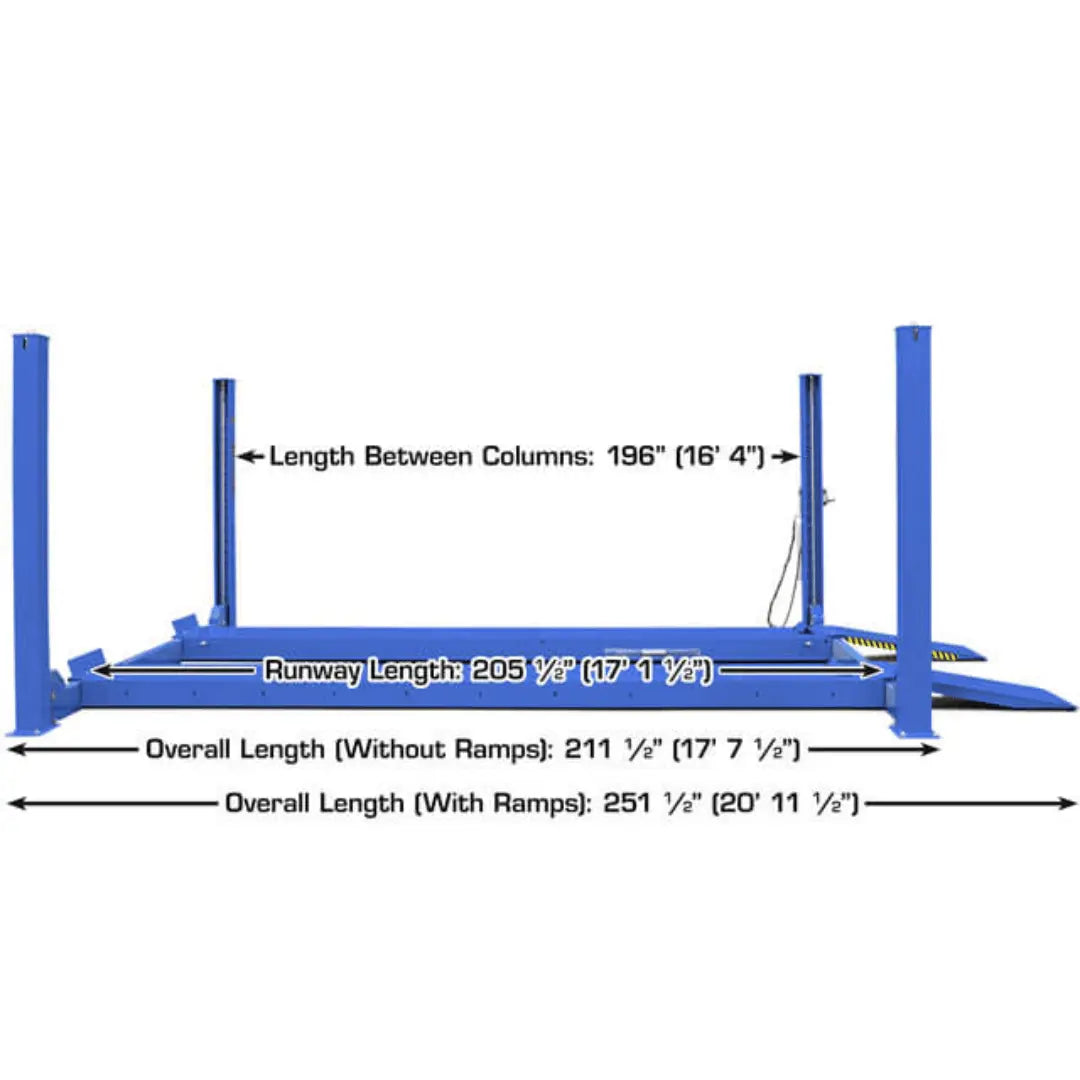 Atlas Platinum PVL14 14000 lb Certified 4-Post Lift