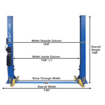 Atlas BP8000 8,000 lb Capacity Baseplate 2 Post Lift