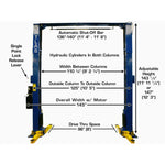 Atlas PV10PX 10,000 lb Overhead 2-Post Lift