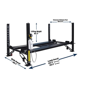 Valor VP8K-DX-XLT 8,000 lb 4 Post Deluxe Storage Lift