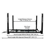 Atlas Garage PRO8000EXT-L 4 Post Lift + RJ35 Sliding Jack Combo