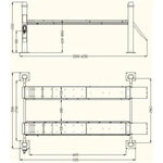 Katool KT-4H150 15,000 lbs 4 Post Alignment Lift With Rolling Jack