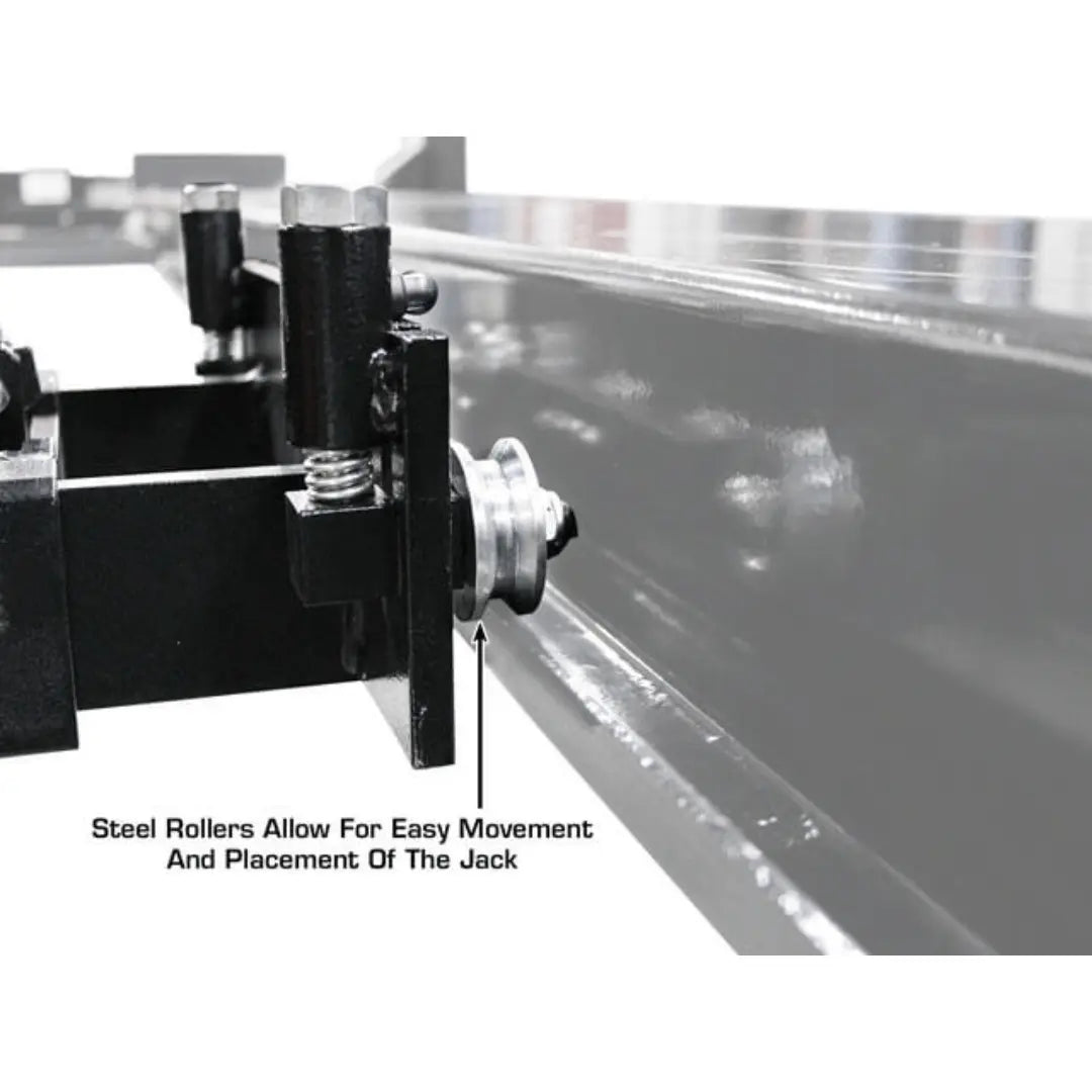 Atlas 414 14,000 lb Commercial 4-Post Lift + RJ8 Rolling Bridge Jacks Combo