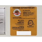 Atlas 99,000 LB. ALI Certified Battery Powered Mobile Column Automotive Lift System