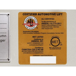 Atlas 99,000 LB. ALI Certified Battery Powered Mobile Column Automotive Lift System