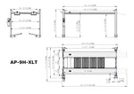 APlusLift Falcon 9000LB 4-Post Portable Parking Storage Service Car Lift - AP-9H or AP-9H-XLT