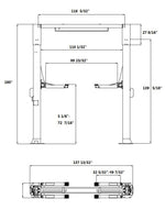 APlusLift 12,000LB 2-Post Overhead Single Release Direct Drive Car Lift with 3 Year Warranty - HW-12HD