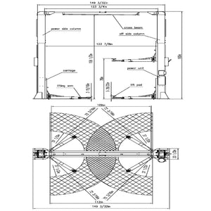 APlusLift 12,000LB 2-Post Overhead Single Release Direct Drive Car Lift with A 3-Year Warranty - AP-12SR