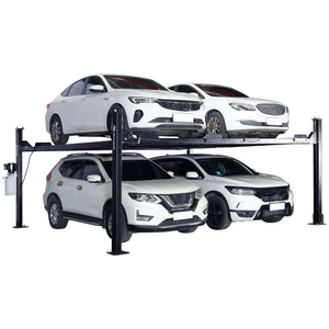 APlusLift 9,000LB 4-Post Double Deck Parking Storage Car Lift - HW-9KDP