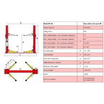 Amgo BP-9X 9,000 lb 2 Post Lift