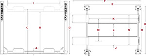 BendPak HD-9 9,000 lb. Super Wide Runway 4 Post Storage Lift
