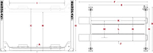 BendPak HDS-14X 14,000 lb. 4 Post Lift - Extended Runways